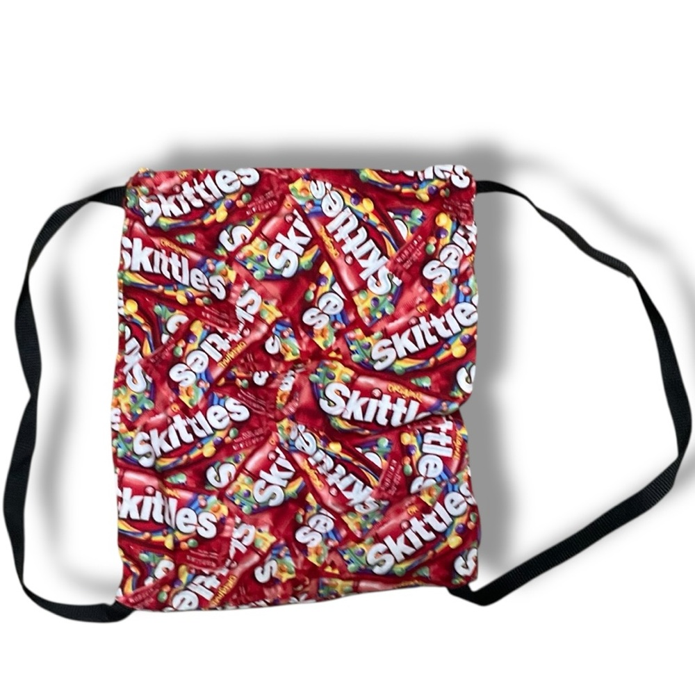 🍬 Skittles Candy Print Drawstring Backpack 🎒 by HAAN‎ - Picture 3 of 3
